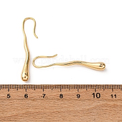 Messing-Ohrhänger in Tropfenform&nbsp;EJEW-F384-19G
