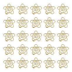 Clips de papel de hierro con forma de flor&nbsp;AJEW-TAC0006-32G