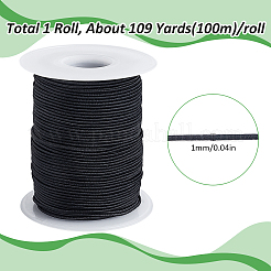 1 rouleau de cordon élastique en polyester de 100 m&nbsp;OCOR-SC0001-10B-02