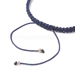 3 Stück geflochtenes Armband aus Messingperlen für Damen&nbsp;BJEW-JB13223