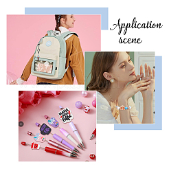 36 stücke 18 arten pvc cartoon trinken beißring silikon perlen&nbsp;PVC-HS0001-02