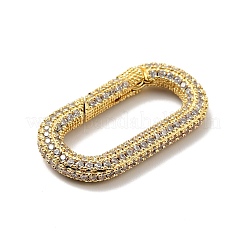 Messing Micro Pave klare Zirkonia Feder Tor Ringe&nbsp;KK-G414-06G