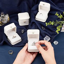 Scatole regalo anello in pelle pu&nbsp;LBOX-NB0001-03C