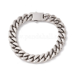 304 pulsera de cadenas de acero inoxidable para mujer., color acero inoxidable, 8-1/2 pulgada (21.5 cm)