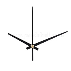 Puntatore dell'orologio ad albero lungo in alluminio, lancette dell'orologio per orologio sostitutivo, nero, 65~88mm, 3 pc / set