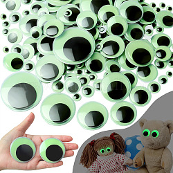 Cabochon luminosi in plastica per occhi artigianali, si illuminano al buio, per fai da te giocattoli bambola burattino peluche animali da compagnia, verde mare, 10mm
