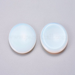 Oval Shape Opalite Thumb Worry Stone, for Energy Healing, Meditation, Massage and Decoration, 45x35x6~7.5mm