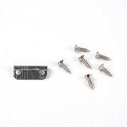Accessoires de fer de serrure de tiroir, avec vis et déflecteur, platine, 12x29x7.5mm