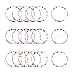 304 Edelstahl Verbindungsring, Ring, Edelstahl Farbe, 20x0.8 mm