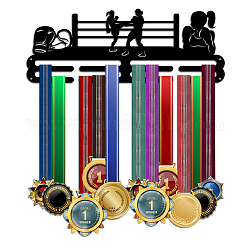 Железная вешалка для медалей, 2-строчный, с винтами, заниматься боксом, спортивный, 150x400 мм