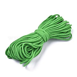 Нейлоновая резинка для ушной петли, крышка рта эластичный шнур, сделай сам материал крышки рта, зелёные, 2~3мм, 5 пучка / сумка, 10 дворе / пачка