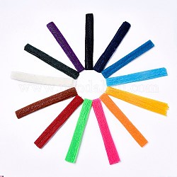Bastoncini di filato di cera artigianali pieghevoli, giocattoli da viaggio perfetti, utilizzato per l'artigianato del progetto scolastico, colore misto, 21x7mm