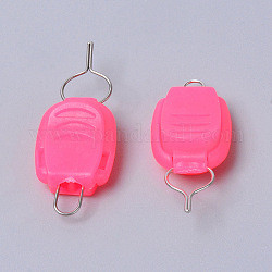 Accessoires de canne à pêche, outil de ligne de carte, rose, 33x14.5x9mm, Trou: 3mm