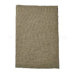 Tissu de lin en coton, Couverture de canapé, Accessoires de vêtement, kaki foncé, 29~30x19~20x0.07 cm