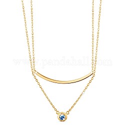 Многоуровневые ожерелья shegrace 925 из стерлингового серебра, микро Pave комплектация ааа кубического циркония, золотые, 13.3 дюйм (34 см)