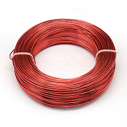 Round Aluminum Wire, Bendable Metal Craft Wire, for DIY Jewelry Craft Making, Red, 6 Gauge, 4mm, 16m/500g(52.4 Feet/500g)