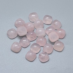 Cabochons de quartz rose naturel, carrée, 9.5x9.5x5~6.5mm