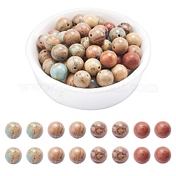Arricraft natürliche aqua terra jasper perlen stränge, Runde, 8 mm, Bohrung: 1 mm, ca. 48 Stk. / Strang, 15.7 Zoll (40 cm), 1 Stränge / box
