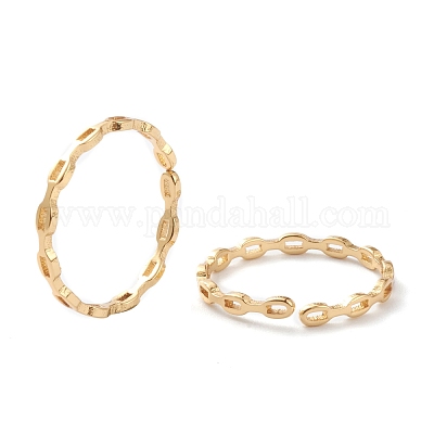 Anelli gemelli in ottone&nbsp;RJEW-H131-01G-1