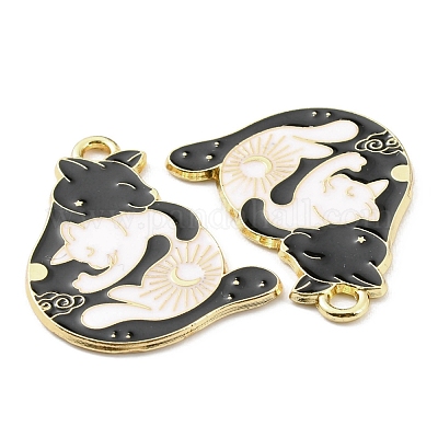 Pendentifs d'émail en alliage&nbsp;ENAM-D051-06G-1