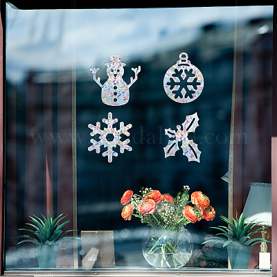 Christmas Windows Clings Christmas Snowflake Window Clings