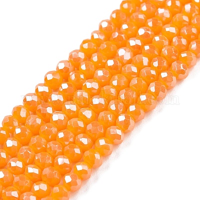 Chapelets de perles en verre électroplaqué&nbsp;EGLA-A044-P2mm-A29-1