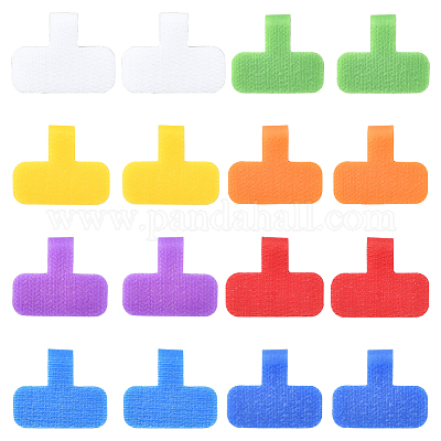 30 pieza de etiquetas de cable de nailon con gancho y bucle&nbsp;FIND-SP0004-89B-1