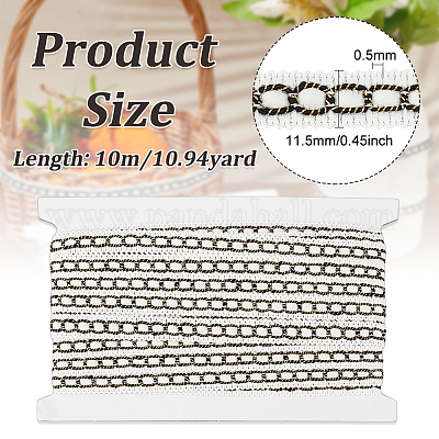Ruban polyester 10m&nbsp;OCOR-WH0078-82A-1