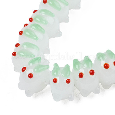 Fatti a mano perle di vetro irregolari fili&nbsp;LAMP-T017-01D-1