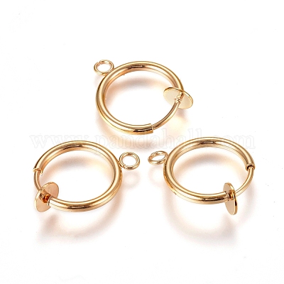 Wholesale 304 Stainless Steel Clip-on Earring Findings 