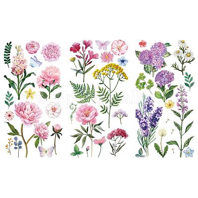 Wholesale 3 Sheets 3 Styles PVC Waterproof Decorative Stickers 