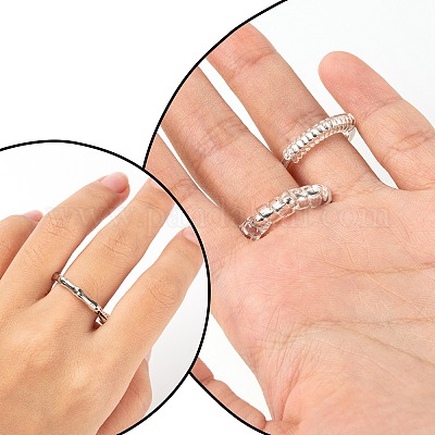 Wholesale 12Pcs 4 Style Invisible Ring Size Adjuster 