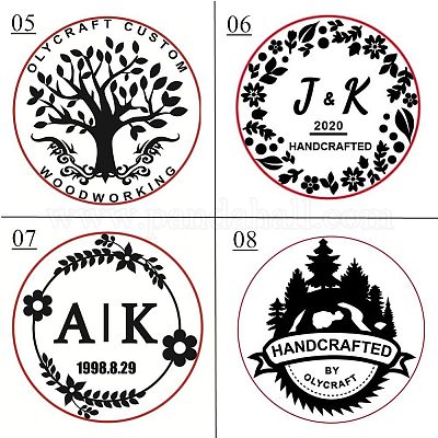 Timbro Per Marchio A Caldo In Legno - Personalizzato Per Pane, Legno, Pelle, 3cm Con Manico - Foto 6