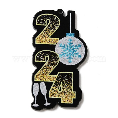 Pendentifs acryliques imprimés&nbsp;OACR-B015-15-1