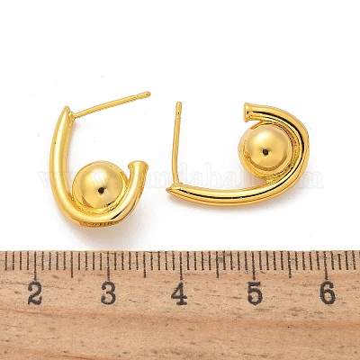 Orecchini in ottone&nbsp;EJEW-Q015-11G-1