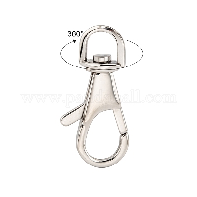 Wholesale Polished 316 Stainless Steel Large Lobster Claw Swivel Clasps 