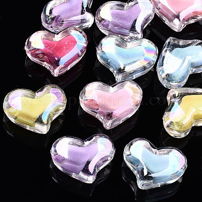 Perles en acrylique transparente&nbsp;TACR-N011-008A-03-1