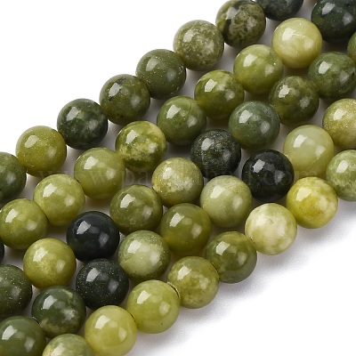 Natürliche Kanada Jade Perlenstränge&nbsp;G-NH0029-02C-1