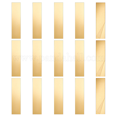 Wholesale CRASPIRE Gold Mirror Wall Sticker 15 Pack Acrylic Mirror Self Adhesive  Mirror Tiles 2 X 8 Inch Removable Aesthetic Wall Decal for Bedroom Living  Room Sofa TV Background Decor 