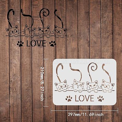 Stencil Geroglifici Egiziani - Modelli Riutilizzabili Per Pittura Su Pareti E Legno - Foto 9