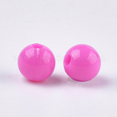 Perle di plastica opache&nbsp;KY-T005-6mm-617-1