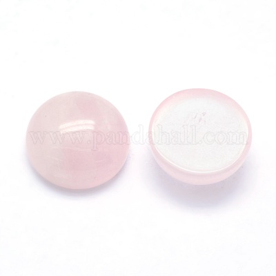 Natürlichen Rosenquarz Cabochon&nbsp;G-P393-R20-12mm-1