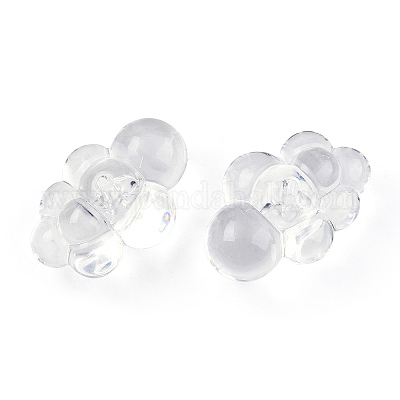 Perline acrilico trasparente&nbsp;X-TACR-T026-01-1