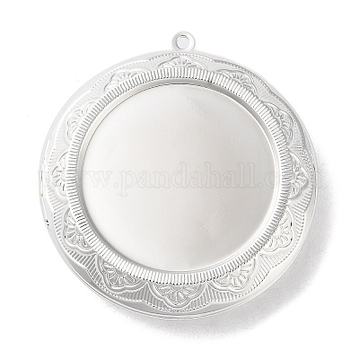 WANM 5 Basi Per Pendenti Cabochon Placcate Argento, 30x40mm, Stile Semplice Per Gioielli Fai Da Te