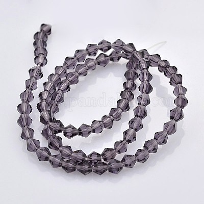 Facettierte bicone Glasperlen Stränge&nbsp;EGLA-P017-4mm-03-1