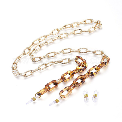 Bramian Twist Occhiali da sole Catena Occhiali da sole semplici Catena per occhiali Accessori per occhiali Decor per donna e ragazza (Oro