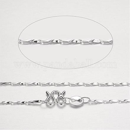 990 Sterling Silver Chain Necklaces STER-P019-22-1
