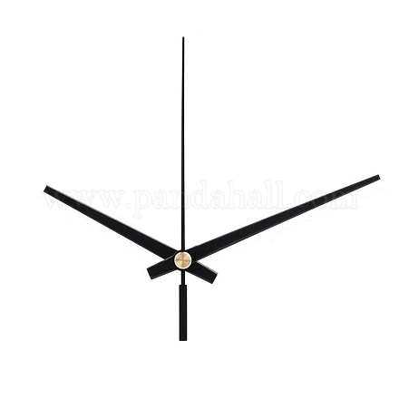 アルミ製ロングシャフトクロックポインター  交換用時計の針  ブラック  65~88mm  3個/セット CLOC-PW0001-12C-1