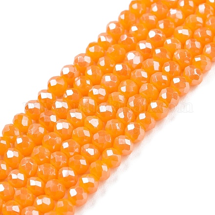 Chapelets de perles en verre électroplaqué EGLA-A044-P2mm-A29-1
