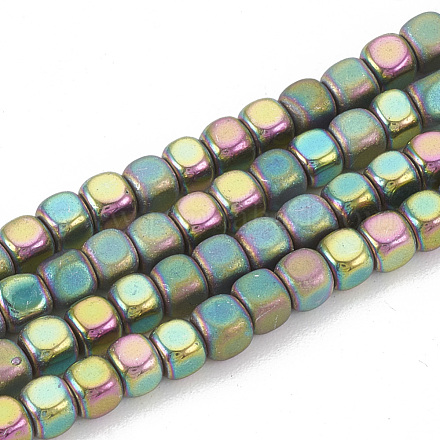 Chapelets de perles en hématite synthétique sans magnétiques G-N0318-39-F-1